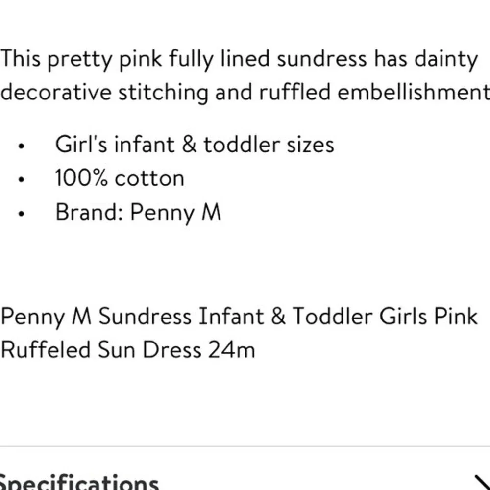 Penny M. Baby girl 12 month sun dress with diaper cover 2pc